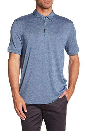 Calvin Klein Short Sleeve Polo, Aquifer Combo (X-Large)