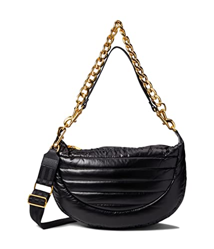 Image of Think Royln Elton Hobo - Large - Purse for Women - Polyester Construction - Detachable Carrying Handle Pearl Black One Size One Size
