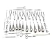 LAJA IMPORTS 34 PCS Dental Extraction EXTRACTING Elevators Forceps Instruments