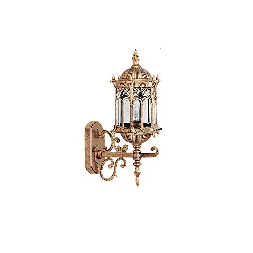 Lanterne murale étanche style rétro pour illuminer une clôture extérieure et escalier