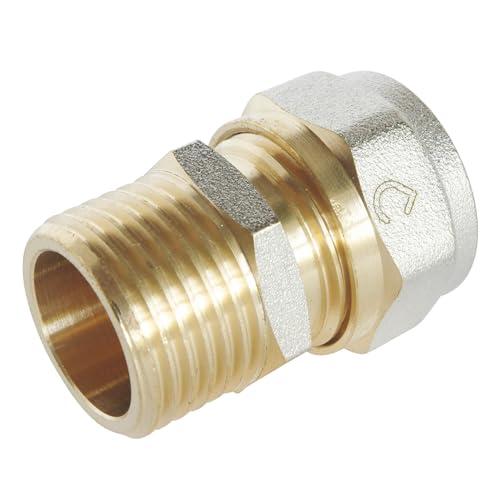 SOMATHERM FOR YOU - / 3716-16-15 - Compresión recta ajustada para Multilayer Ø16 tubo - Male 15/21 (1/2 '')