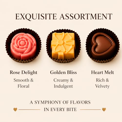 Image of 6 Pcs MIX Chocolate Gift Pack | Premium Handmade Chocolates | Dark, Milk & White Chocolate Gift Pack | Belgium Chocolate for Birthday Gift
