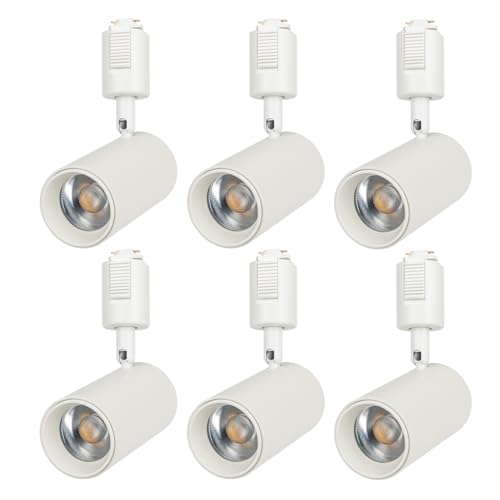 智光電気 LED一体型スポットライト Ra90高演色 36°ビーム角 ダクトレール専用 消費電力12W ライディングレール 照明器具 レールライトインテリア リビング キッチン 店舗 ショップ カフェ （白・電球色・6個セット）