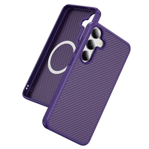 Coque Samsung S25 Plus magnétique antidérapante et durable en TPU violet
