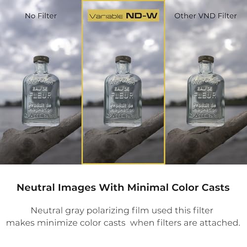 Filtre ND Variable 77mm Kenko ND2.5-ND128 sans motif en X grand angle