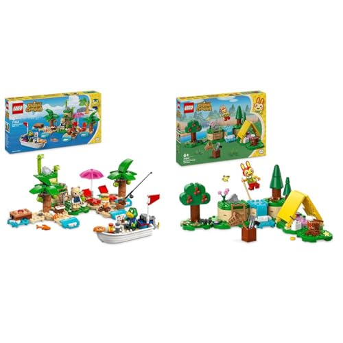 LEGO Animal Crossing Excursion Maritime d'Amiral, Jouet de Construction Créatif pour Enfants & Animal Crossing Activités de Plein Air de Clara, Jouet de Construction Créatif pour Enfants