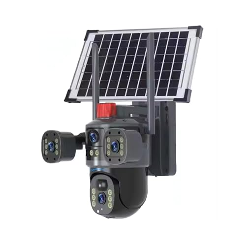 Image of XUGA-Cybernautt Series X10U-W 12MP PTZ Solar WiFi Outdoor CCTV Camera | Color Night Vision | Motion Detection | Water Proof | for Farm | Triple Lens WiFi Camera