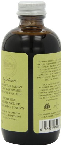 Redelle Organics Pure Vanilla Extract-Bourbon, 4-Ounce (Pack Of 3) #TOP1