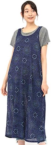 Amazon チチカカ ドットサークルタンク ワンピース レディース Free ブルー ワンピース チュニック 通販