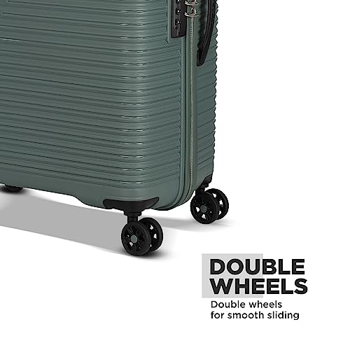 Image of American Tourister Large Liftoff 79 CM Check-in Polypropylene (PP) Hard 8 Wheels Spinner Luggage /Suitcase /Trolley Bag for Travel (Olive)