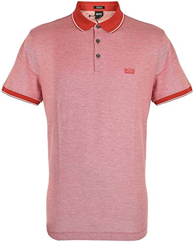 Hugo Boss Mens Paddy Moisture Manager Pro Edition Polo Shirt 50249000 (Dark Pink, Large)