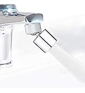 Hibbent Wasserhahn Luftsprudler 24mm - 360° Drehbar 2 Strahlarten Chrom