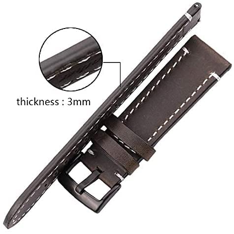 Leder Uhrenarmband Echtes Leder Uhrenarmbänder 18mm 20mm 22mm 24mm Damen Herren Uhrenarmband