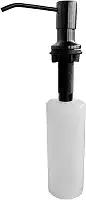 Dosador e Dispenser de Detergente liquido Preto Fosco para Granito Pia Embutir 500ml WT-F252P