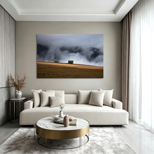 Cuadro de paisaje de montaña en lienzo para decoración de hogar moderna 4