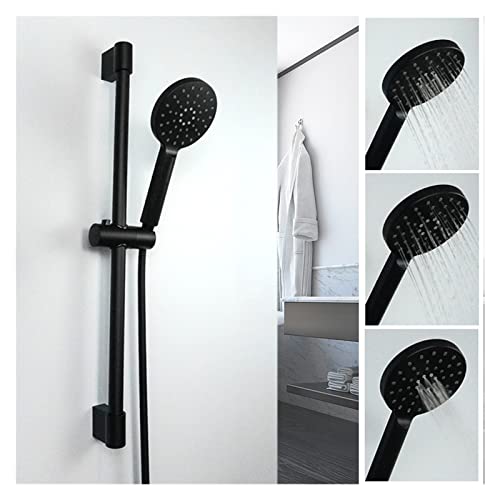 Douchette noire mate de haute qualité avec son support réglable moderne