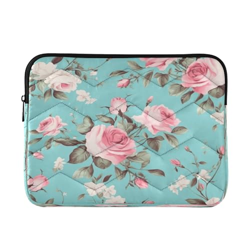 Funda para portátil 13-14 pulgadas con rosas acuarela miniatura 1