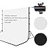 SLOW DOLPHIN 10 x 8.5 ft Photography Photo Video Studio Background Stand Support Kit with Muslin Backdrop (White Black), 5500K 85W LED Blub, Umbrella Lighting Kit for Studio, Portrait, Video Shooting