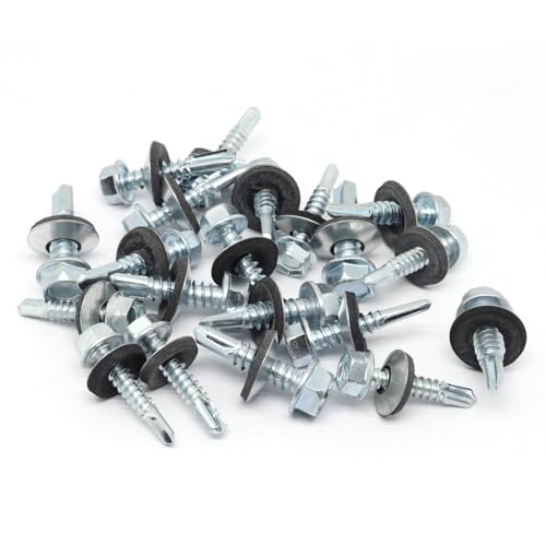 150 tornillos autorroscantes hexagonales para metal miniatura 5