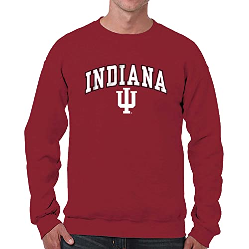 Image of NCAA College Sweatshirt Fleece Crewneck Pullover for Men and Women | Officially licensed NCAA college gameday crewneck pullover - 9 oz fleece lined sweatshirt with arch and logo design