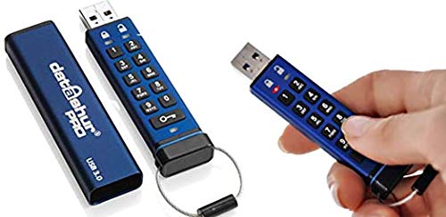 Istorage Datashur Pro 128 Gb | Encrypted Usb Memory Stick | Fips 140-2 Level 3 Certified | Password Protected | Dust/Water Resistant #TOP5