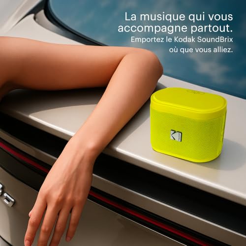 Enceintes Kodak Soundbrix Bluetooth RMS Docking magnétique Jaune - vue 10