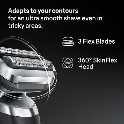 Braun Series 7 Electric Shaver Replacement Head, Easily Attach Your Shaver Head for a Shave as efficient as Day one, Compatible with New Generation Series 7 Shavers, 74S, Silver