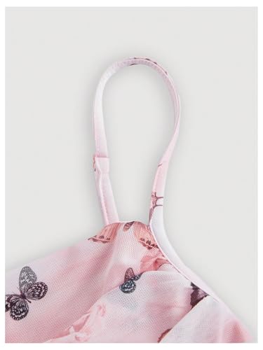 Verdusa Women's Butterfly Bodycon Midi Dress Ruched Backless Cami Long Dresses3