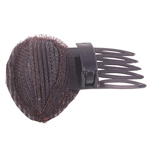 1 PCS Brown Hair Insert Tool Hair Clip Mat with Comb Volume Hair Bump Cushion Princess Style Updo Maker Front Hair Heightening Device Puffy Ponytail Holder Ornament Charming Hairstyle