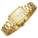 Timever Gold Watches for Women, Dainty Womens Watch, Luxury Ladies Wrist Watches with Stainless Steel & Japanese Quartz Movement, Daily Waterproof Watch, A Great Gift for Women