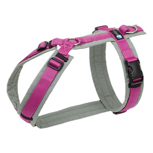Brustgeschirr Fun grau/pink Gr. M
