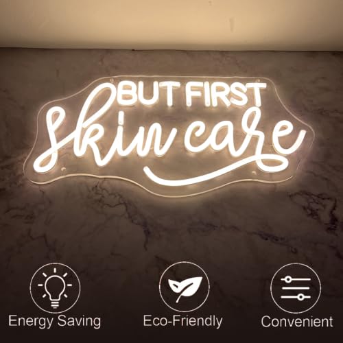 Image of But First Skin Care Neon Sign LED Neon Light for Wall Decor