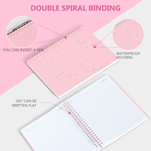 Cahier à spirale A5 avec couverture rigide anti-cornes - 4