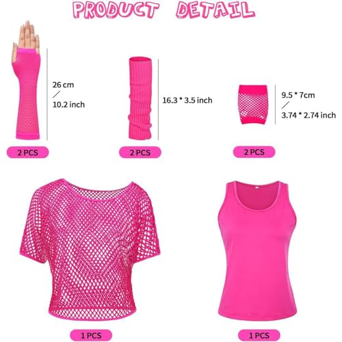 Haut en maille manches courtes extensible et pack accessoires jambières - 5