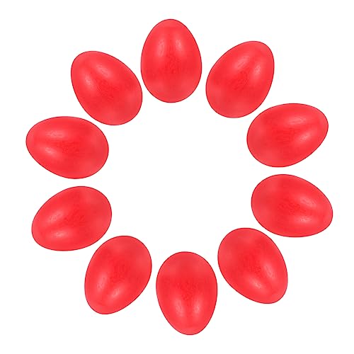 SEWACC 10pcs Imitation Red Easter Faux Easter Tree Decorations Goodie Bag Fillers Fake Easter Red Dye Greek Metallic Empty DIY Child Artificial Wooden Accessories