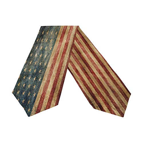 Alaza Table Runner Home Decor, Vintage American Flag Table Cloth Runner Coffee Mat For Wedding Party Banquet Decoration 13 X 70 Inches cover