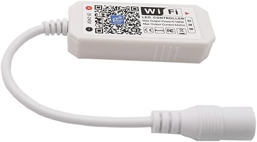 Miniatura 2 de Controlador inteligente LED inalámbrico WiFi compatible con Alexa Google Home IFTTT, funciona con Android, sistema iOS, GRB, BGR, RGB tira de luces