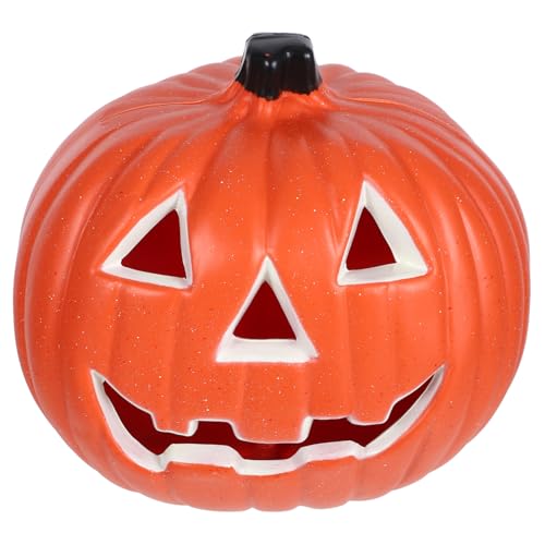 Veemoon Lanterna de abóbora Halloween decoração luminosa abóboras grandes decoração de festa