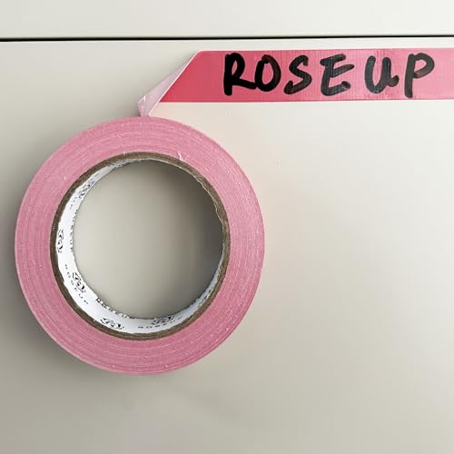 Image of Duct Tape 1 Inch Tape, Tear by Hand & Waterproof,Great for Packaging, Arts & Crafts, Color-Coding, and DIY Projects, 1 Inch x 30Yards, Pink