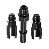 6AN Fittings Kit for Corvette Style LS Fuel Filter Regulator Conversion Connect Assembly 3Pcs/Set