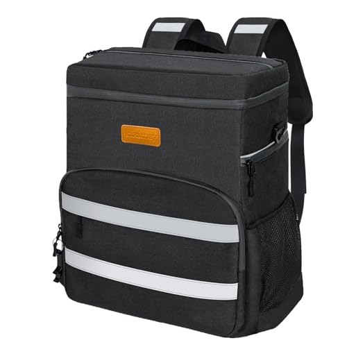 kiximay Nevera Mochila Isotermica Portatil 30L-Nevera de Playa, Isotérmica Portátil Bolsa con Aislamiento Hermético para Playa/Camping/Trabaj/Hombre/Mujer/Adulto/Barbacoa/Senderismo/Exterior/Viaje