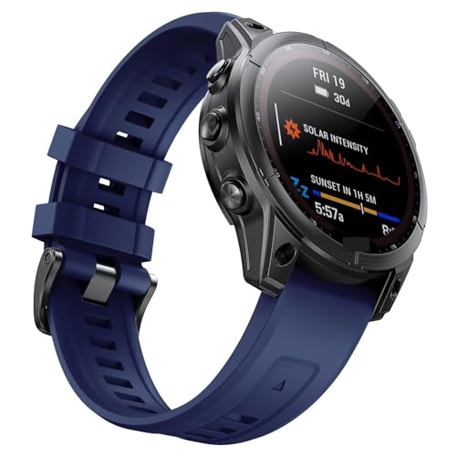 Bracelet Fenix 7S 20mm en silicone noir et blanc pour montre connectée sport Velore