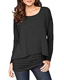 atmungsaktives und superweiches, dehnbares und bequemes langarm tunika