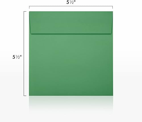 Vista 12 de Sobres cuadrados de 5 1/2 x 5 1/2, Seafoam