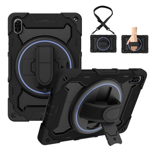 Funda para Honor Pad X8b 2026 con correa de mano giratoria 360 robusta