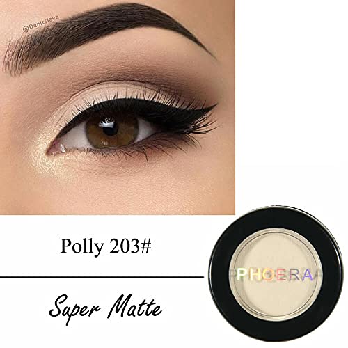 AQUAPURITY - PHOERA Waterproof Long Lasting Matte Eyeshadow Palette in 12 Pigment Color Face Powder Eye Shadow Cosmetic Cream Makeup Cosmetic - 203 Polly - Image 3