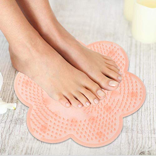 Cepillo de Limpieza, masajeador depurador de pies para Ducha, Mejora la circulación, exfoliación, Esterilla de Masaje de acupresión, Limpieza de pies
