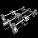 YUHYCOS Industrial Lead Screw T8 Lead Screw and Optical Axis Set, Pitch 2mm Lead 8mm Length 200mm 800mm+Optical Axis OD8mm +KP08 Bearing Bracket +Bracket SK8(350mm)