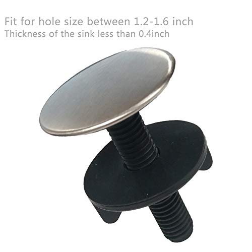 2 Pack Kitchen Sink Hole Cover Faucet Hole Cover Kitchen Sink Tap Hole Plate Stopper Cover Blanking Metal Stainless Steel Plug… #TOP2