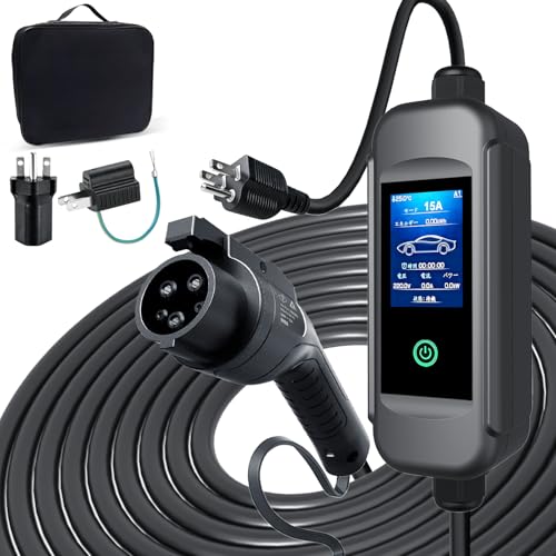 Amazon.co.jp: sokucha 110V-240V SAE J1772電気自動車 EV充電ケーブル